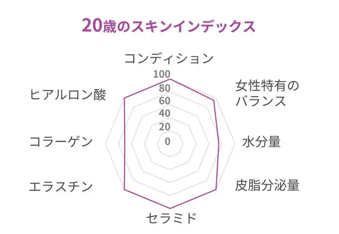 20歳のスキンインデックス