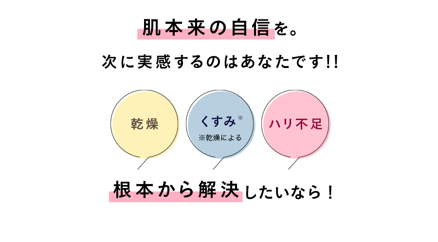 これまで実感しにくかったあなたも、肌のコンディションを上げるお手入れが可能に！