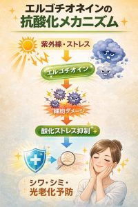 エルゴチオネインの抗酸化のメカニズム