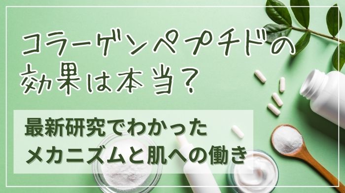 コラーゲンペプチドの最新研究による効果