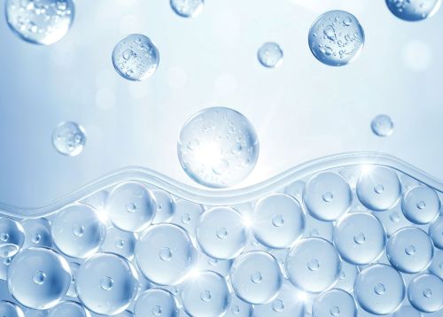 浸透と密閉で肌が潤うイメージ