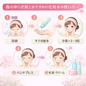 アルコールフリー化粧水の使い方