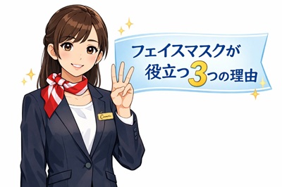 フェイスマスクが役立つ理由を説明するコスメコンシェルジュ