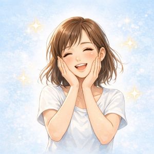 旅行後のエイジングケアが成功した女性