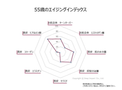 55歳のエイジングインデックス