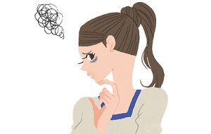 ストレスに悩む女性