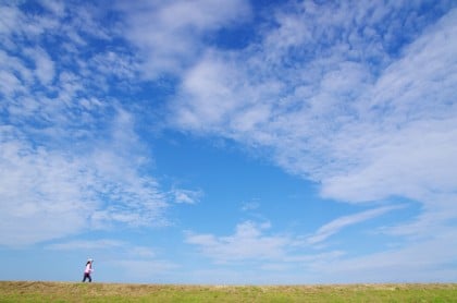 晴天の青空