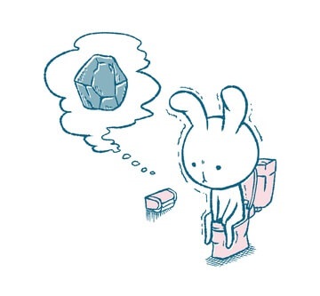 便器に座っても便が出ないイメージ