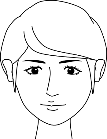 若くてしわが目立たない素肌の女性