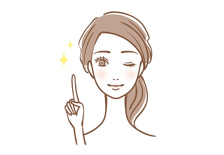 くすみが無い女性"