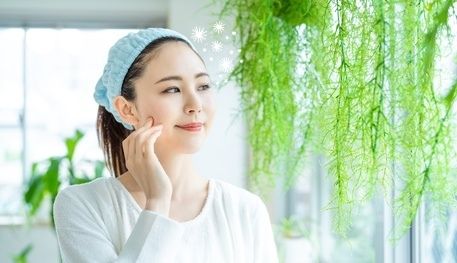 肌悩みを解消した女性