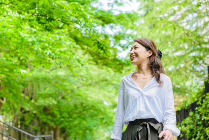 ストレスを減らす女性