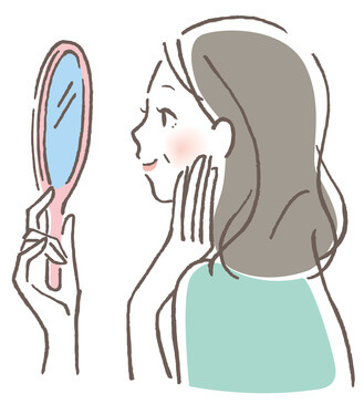 高齢になって乾燥肌が気になる女性