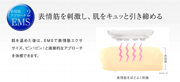 表情筋を刺激し肌をひきしめるお手入れ