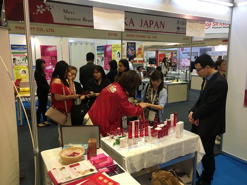 Beauty Asia Singapore 2019のナールスの展示の様子の写真