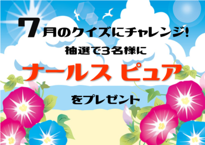 2019年7月のクイズのバナー