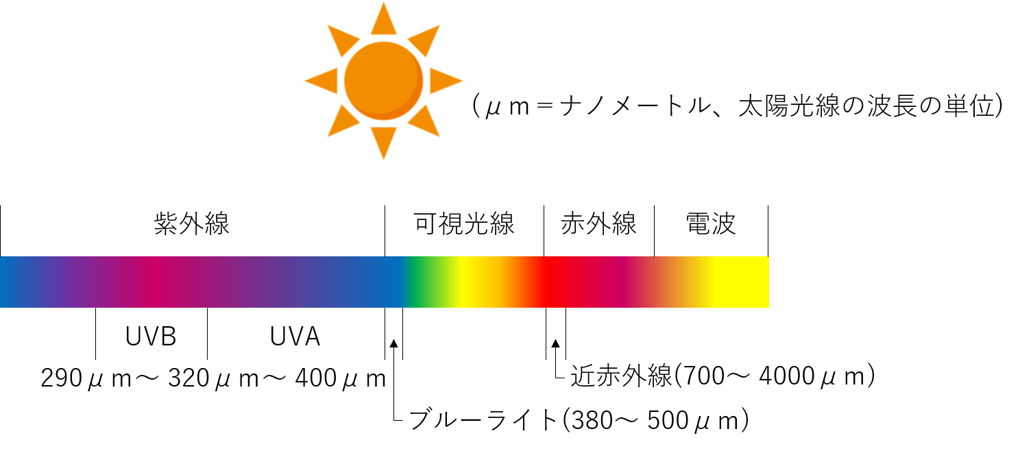 太陽光線の分類図