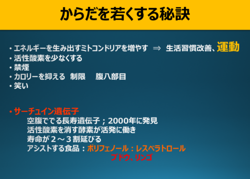 からだを若くする秘訣