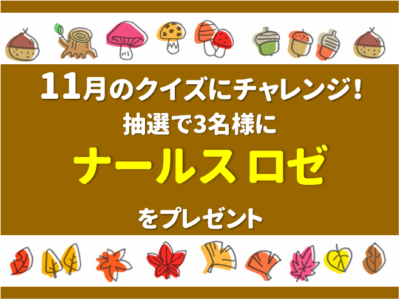 2019年11月のクイズ