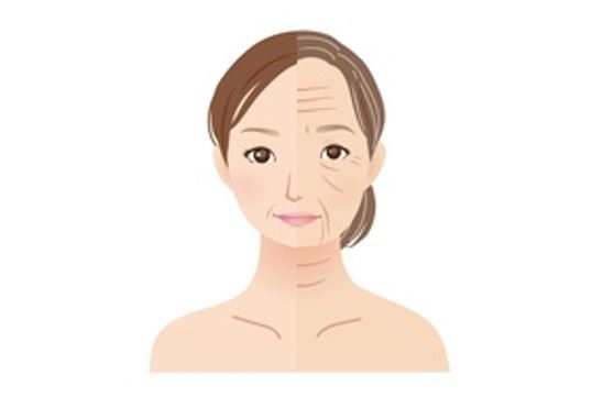 グリシンで老化症状が緩和されるイメージ