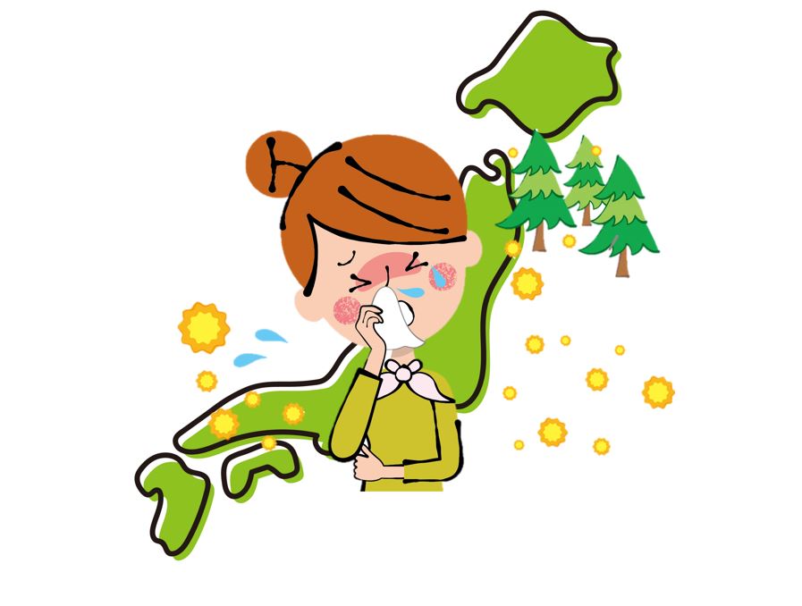 花粉症で悩む女性