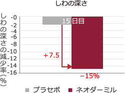 しわの深さ