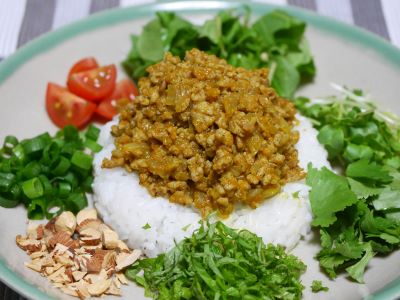 完成したキーマカレー