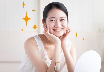 フェイスマスクで効果を実感して美肌になった女性