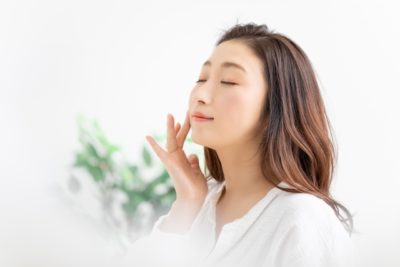 美肌の女性