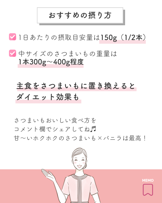 さつまいものおすすめの摂り方