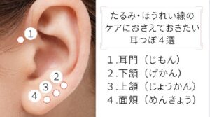 耳つぼの位置