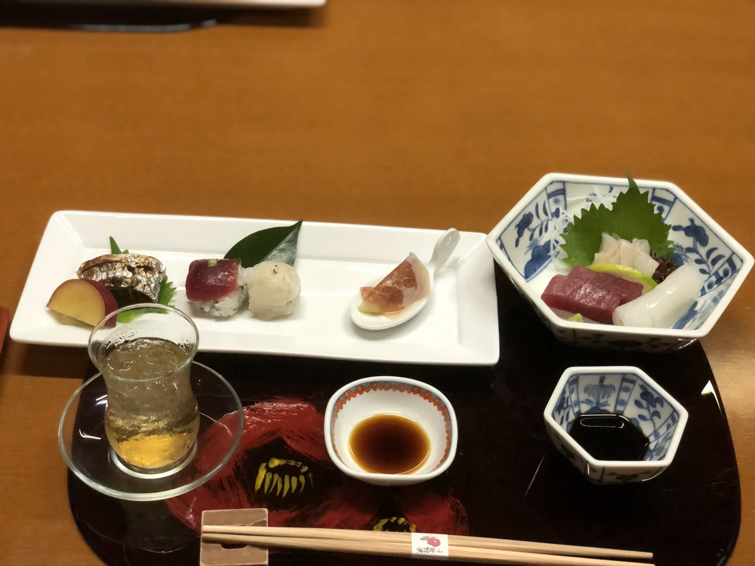 温泉での食事
