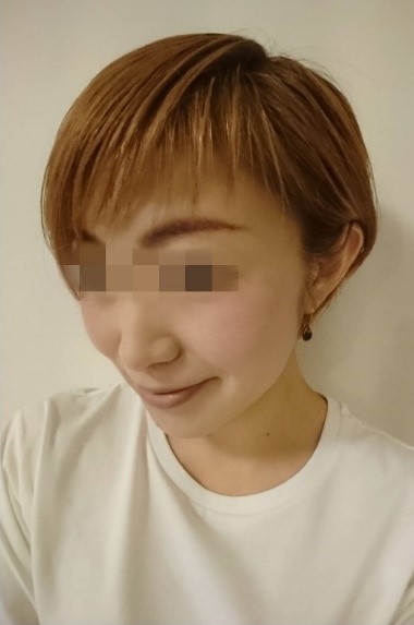 メイクした後の写真