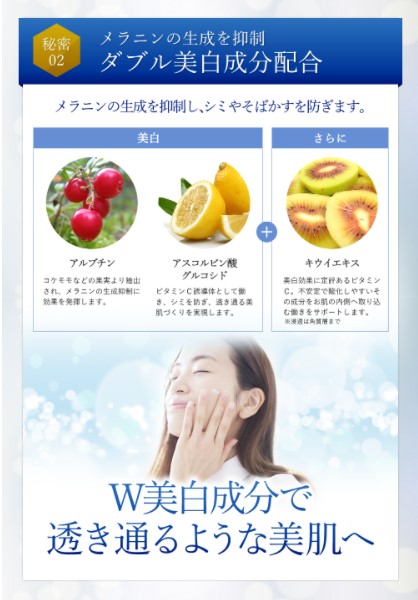 W美白成分配合(美白)