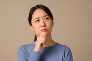 考える女性