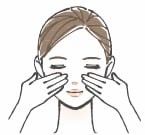 ナールスピュアを塗る女性