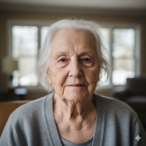 たるんだ肌の女性