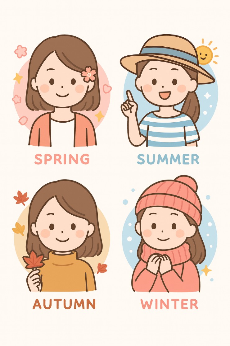四季のイメージイラスト