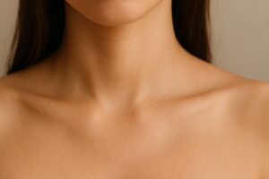 女性のデコルテ