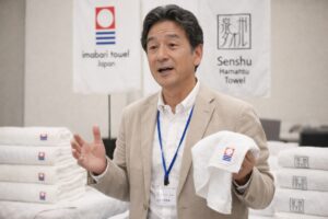 タオルの専門家の講演イメージ