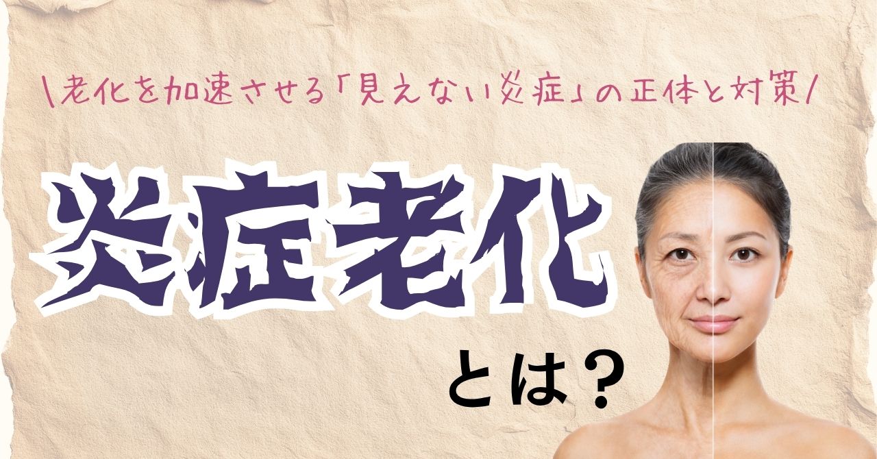 炎症老化（インフラメイジング）とは？老化を加速させる「見えない炎症
