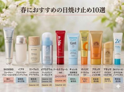 春におすすめの日焼け止め