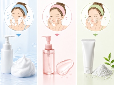 洗顔の使い分けのイメージ