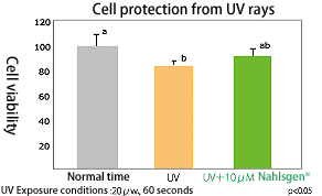 Cell protection from UV rays