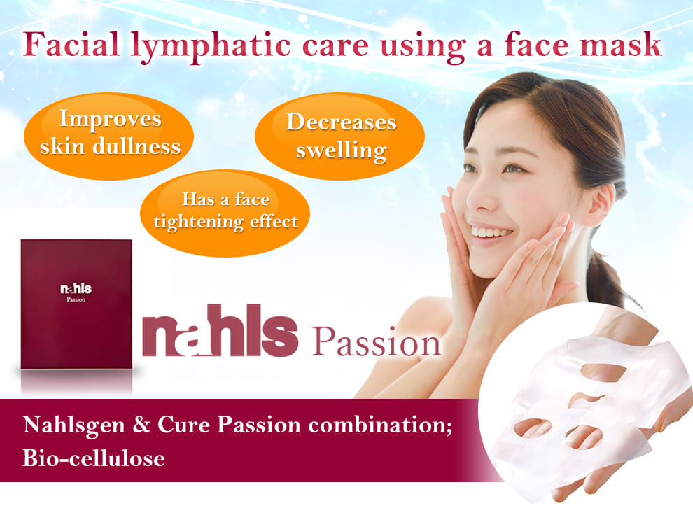 Facial lymphatic care using a face mask nahls passion
