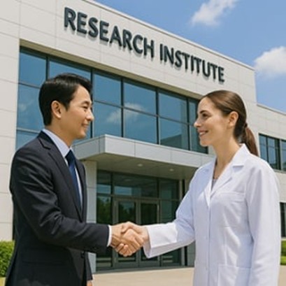 握手している写真