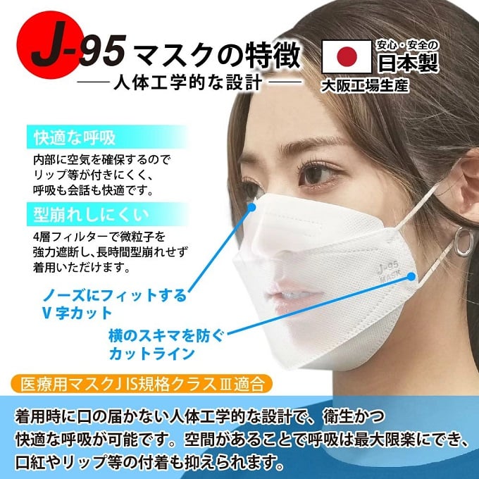 4層フィルターで長時間形を保持