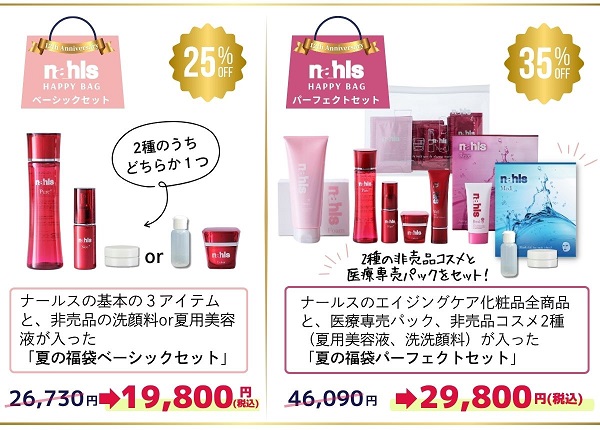 ナールス12周年企画夏の福袋2種