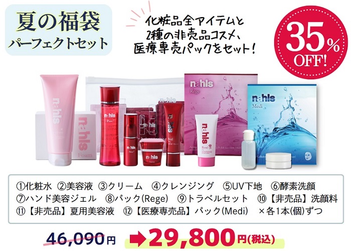 ナールス12周年企画夏の福袋ベーシックセット