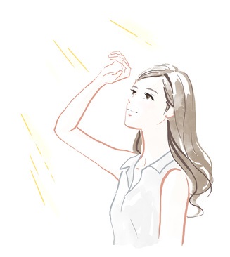 紫外線による日焼けや炎症
